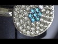 Micro Pavé - 1,3mm blue and white diamonds - vandoorendiamonds