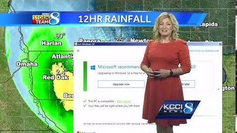 Windows 10 Upgrade Fail - KCCI meteorologist gets upgrade surprise on live TV