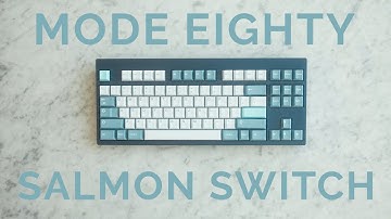 Mode Eighty || Salmon Tactile Switches || Alu Plate || ASMR Sound Test