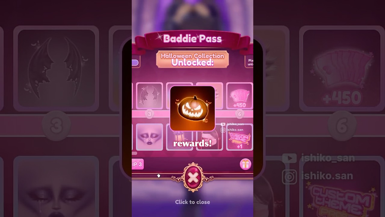 EVERY REWARD IN THE HALLOWEEN BADDIE PASS!!🎃💜 