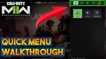 Quick Menu on Call of Duty: Modern Warfare 2 (2022)