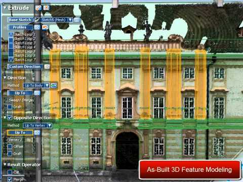 3D Modeling from Long Range Scan Data for Building Design Part 2 720p