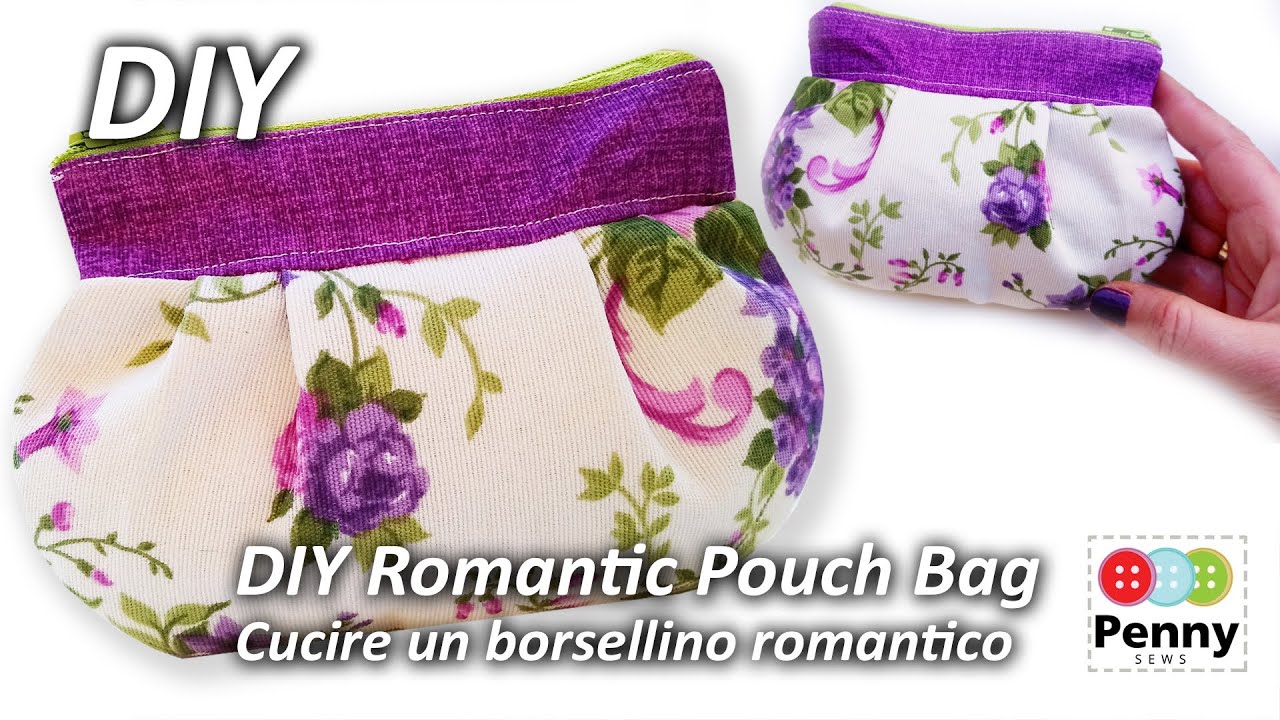 DIY Pouch Zipper Bag | Cucire una pochette fai da te |  How to make a pouch bag