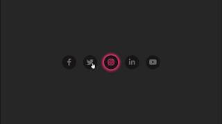 Glowing Social Media Icons using HTML & CSS