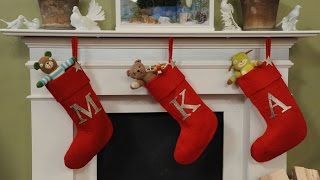 Glittered Monagrammed Stocking Update