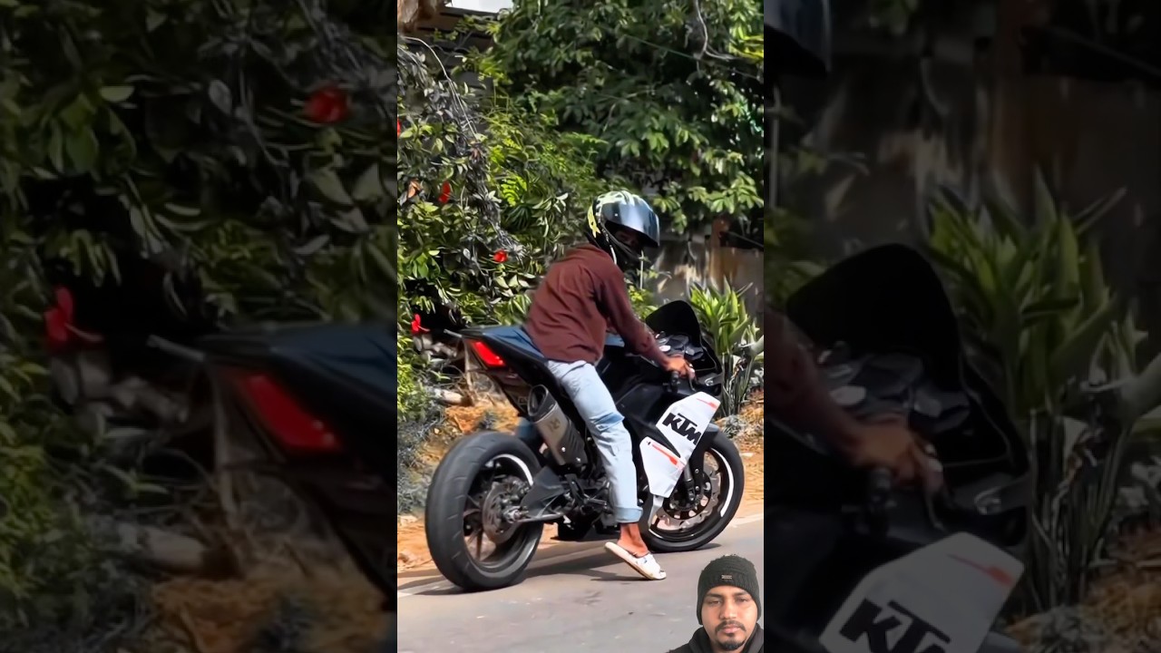 RC 390 rider attitude short  