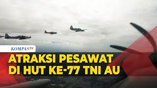 Parade Pesawat Tempur Warnai HUT Ke-77 TNI AU