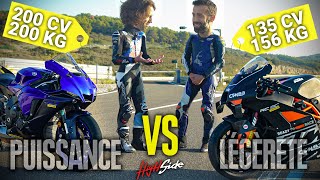 Puissance ou légèreté ? : Yamaha R1 vs KTM RC8C