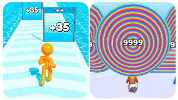 Noob vs Pro layer Man run 3D Vs Tall Man Run Update Max level Gameplay