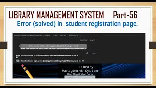 Student sign up page error (solved) | Library Management System part-56