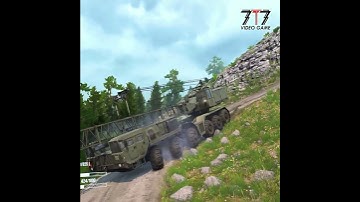 Crane Almost Falls Into Ravine!  A Heart-Stopping Rescue | Spintires Disaster #automobile #spintires