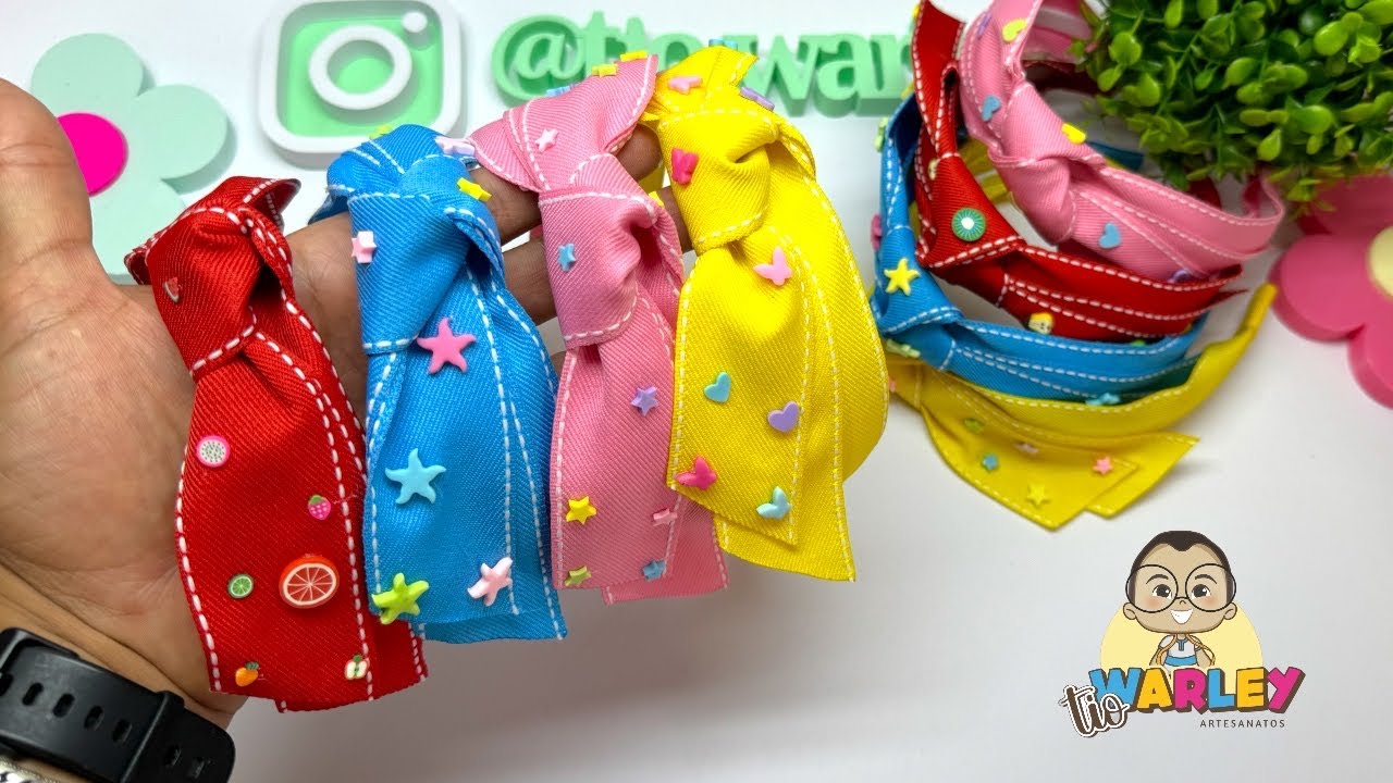 Tiara Turbante nó e pontas/ Dicas para iniciantes