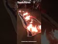 PANAS! Bendera Israel dibakar massa pro-Palestina di Meksiko, aksi protes makin brutal!