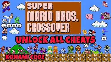 How to unlock all CHEATS in SMB Crossover - Cheat Code