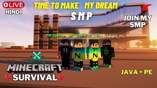 Minecraft Live || 24/7 Minecraft Smp || Minecraft Live Hindi || Java + Pe