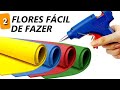 2 flores em EVA facil e rápido de fazer/|Decoração