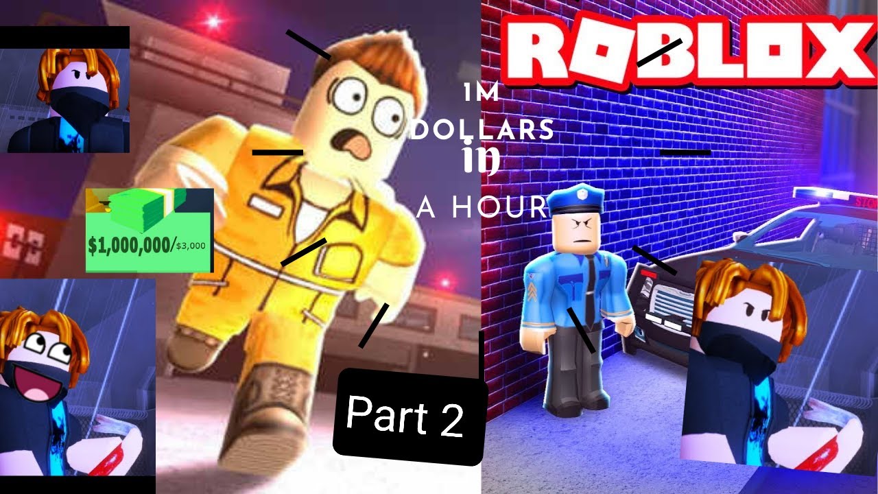 How to get 1M dollars in 1 hour on Jailbreak! Part 2 - YouTube