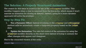Solving the SwiftUI Bottom Sheet Offset Animation Issue