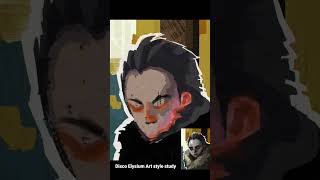 Paint Like Disco Elysium! (Digital Painting steps) #shorts #discoelysiumfinalcut