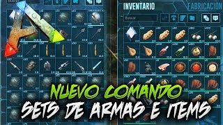 *EL MEJOR COMANDO* PARA SPAWNEAR SETS DE ARMAS E ITEMS | Ark: Survival Evolved