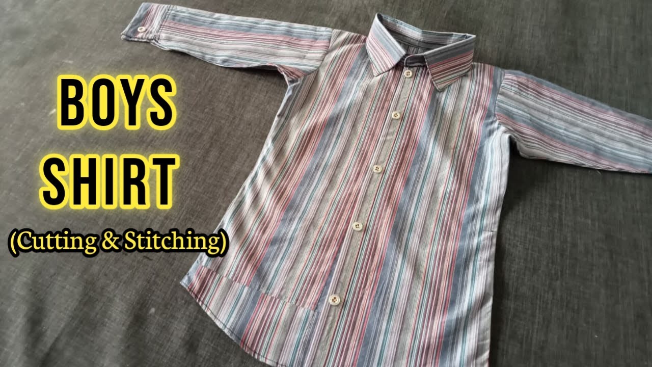 Baby Boy Shirt Cutting and Stitching 5 to 6 Years Boy Shirt Cutting