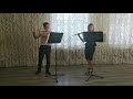 Дмитрий Вакарчук и Ксения Обухова - В. А.  Моцарт - Дуэт для двух флейт N2, A dur  1 часть
