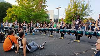 2026 Bluecoats drumline lot warmup 2 at NightBEAT in Winston-Salem NC
