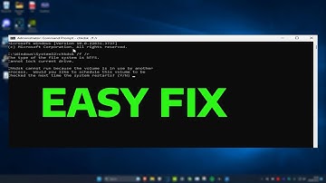 How To Fix Unable to Run Chkdsk Hard Drive Scan