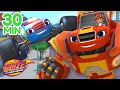Blaze &amp; AJ Axle City Rescues &amp; Adventures! | 30 Minute Compilation | Blaze and the Monster Machines