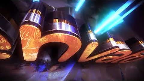 3D Golden Neon Logo Intro Template free download for After Effect