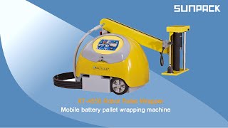 Sunpack XT-4550 Battery mobile pallet wrapper, pallet wrapping machine