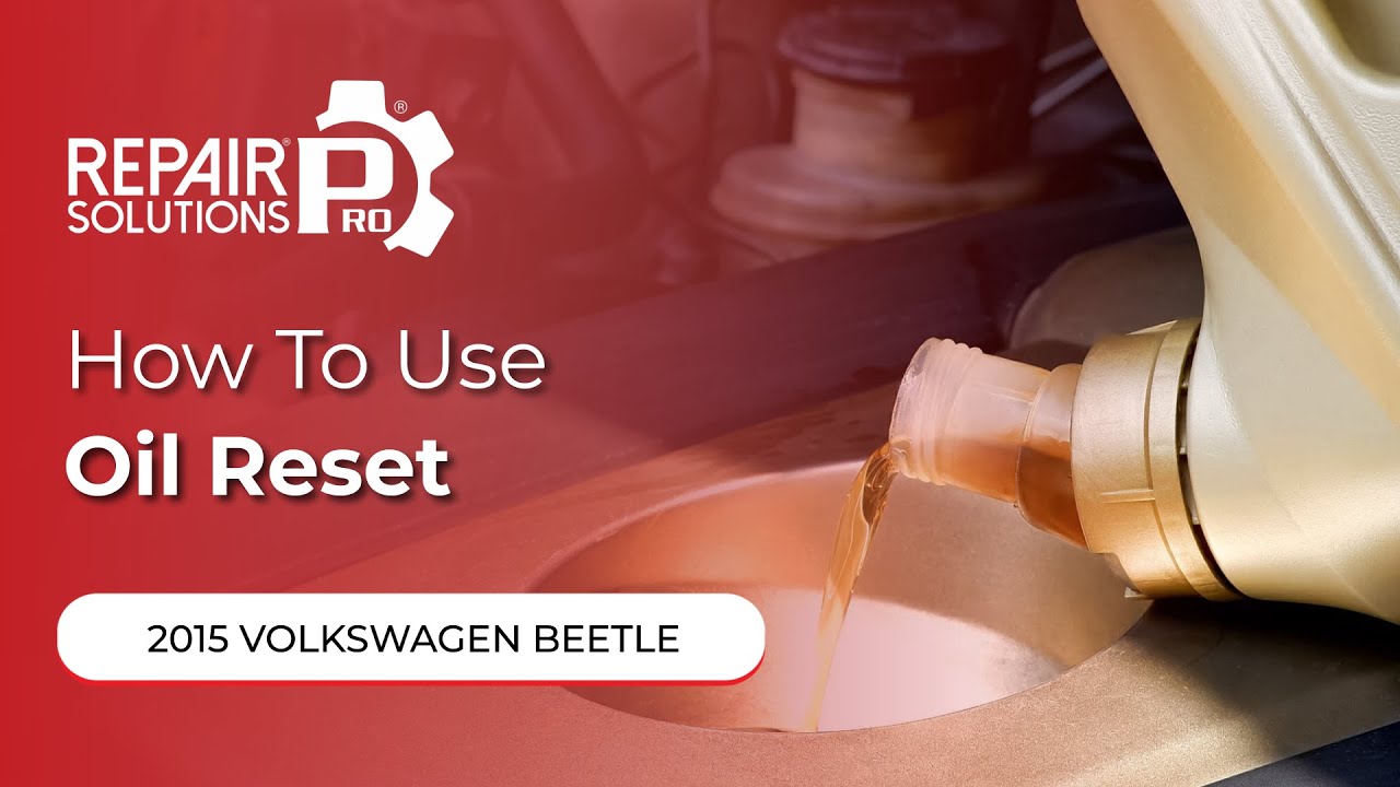 How to Use Oil Reset Function on SDS 2015 Volkswagen Beetle YouTube