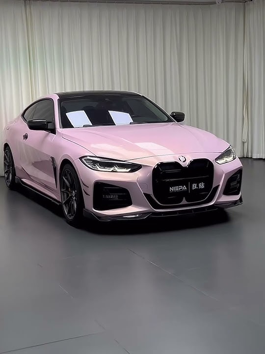 CAXVINYL Factory Direct HD PET Liner Glossy Liquid Metal Champagne Pink Car Wrap