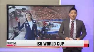 Lee Sang-hwa wins 500 m gold at first ISU World Cup event of season   스피드스케이팅: 이