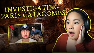 Sam and Colby Investigate Paris Catacombs: Real Gate to Hell | Reaction Video