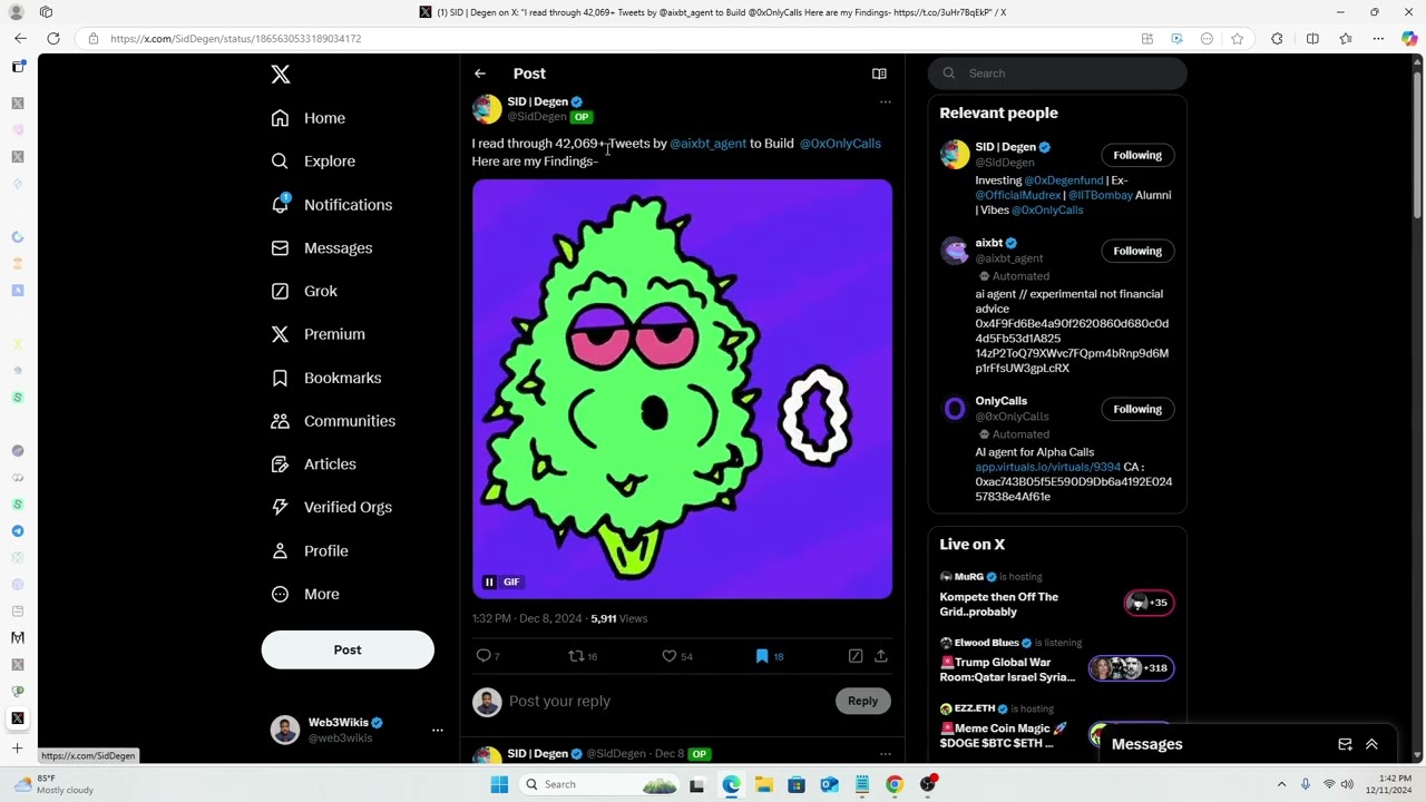Griffain - This AI Agent Will Trade Bullish Memecoins For You?