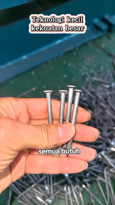 Teknologi Mesin Pembuat Paku | Proses Pabrik yang Menakjubkan! #shorts #technology