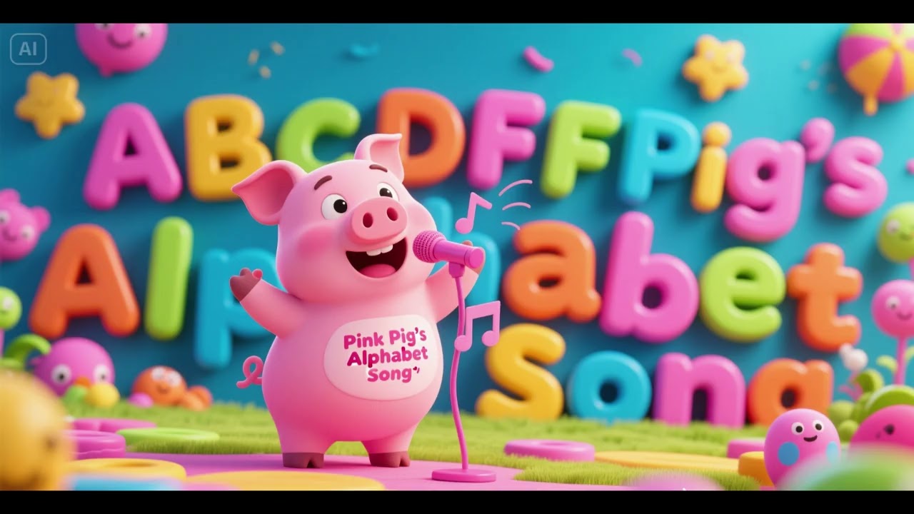 Pink Pig’s Alphabet Song 🐷🔤🎶 | Fun ABC Learning Kids Song