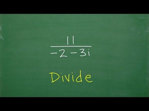 What needs to be done? Divide the Complex Numbers