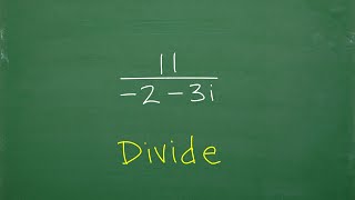 What needs to be done? Divide the Complex Numbers