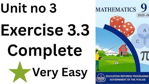 Class 9 math chapter 3 ex 3.3 | Class 9 maths chapter 3 English medium | exercise 3.3 complete 