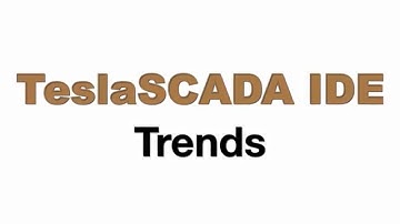 Trends. How to create trends in TeslaSCADA project.