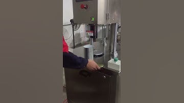 semi automatic vacuum can seaming machine with nitrogen flushing