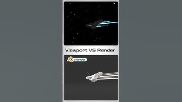 Viewport VS Render my spaceship animation