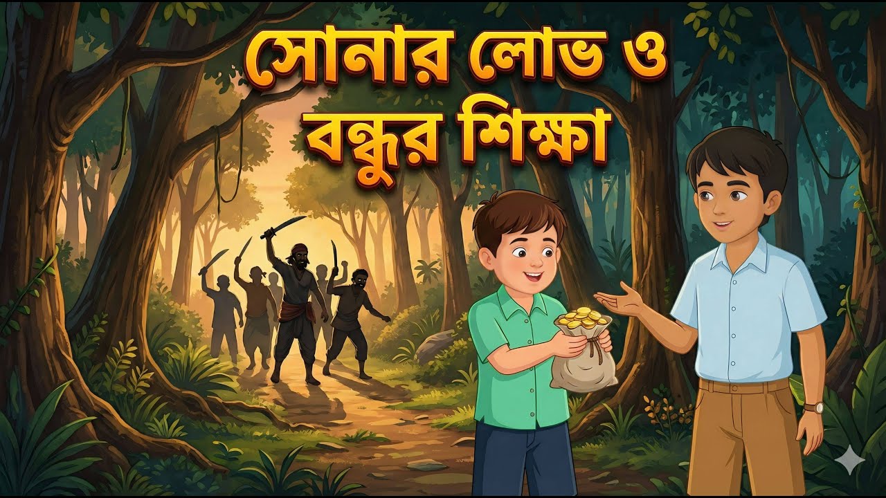 স্বার্থপর বন্ধু |  Bangla moral cartoon video  | 