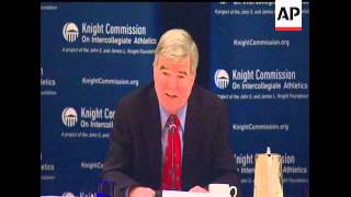 NCAA President Mark Emmert told the Knight Commission on Intercollegiate Athletics Monday that he su