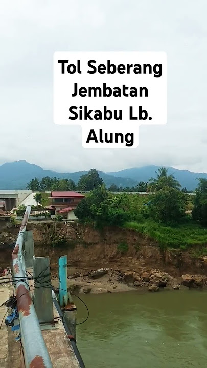Bentangan tol seberang jembatan Sikabu Lb. Alung #shorts #tolpadangpekanbaru #tolpadangsicincin