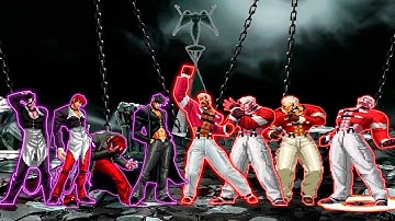 [KOF MUGEN] Iori Yagami Team vs Yashiro Nanakase Team