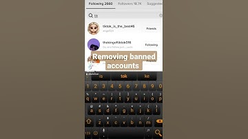 how to remove banned accounts on tiktok #shorts