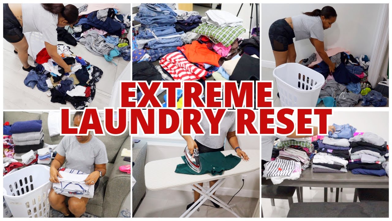 *NEW 2024* EXTREME FULL DAY OF LAUNDRY | LAUNDRY RESET ROUTINE | WEEKLY LAUNDRY MOTIVATION